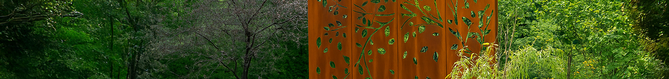 Corten-teräksiset paneelit