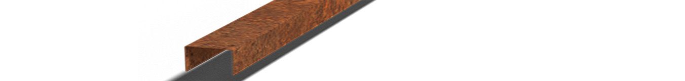 Corten-teräksiset u-profiilit Corten-teräksiset u-profiilit