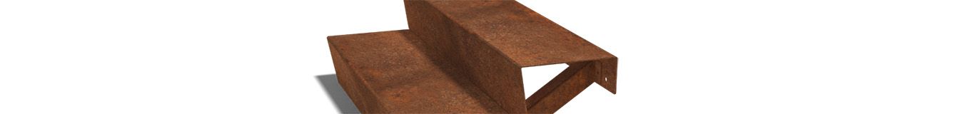 Corten-teräksiset portaat