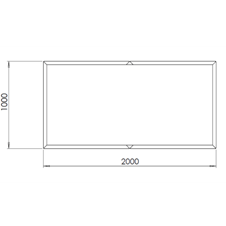 Cortenteräksinen Kukkalaatikko Texas xxl 200 x 100 cm