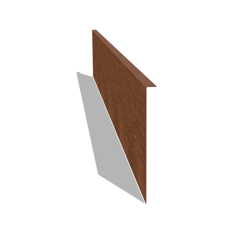 Corten-teräksinen puutarha reunus taitettu 34 cm (pituus 240 cm)