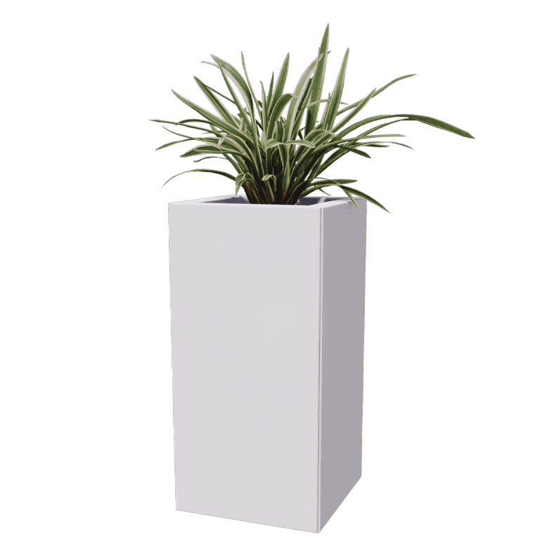Jauhemaalipinnoitettu teräksinen istutuslaatikko Miami 30 x 30 cm