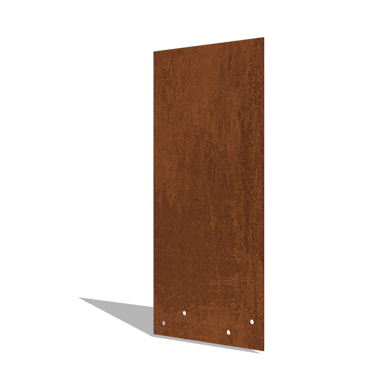 Liitoslevy suora corten-teräs korkea XL 45 cm