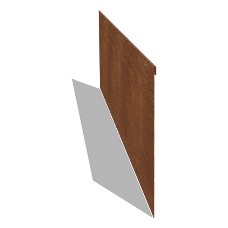 Corten-teräksinen puutarha reunus litteä 35 cm (pituus 150 cm)