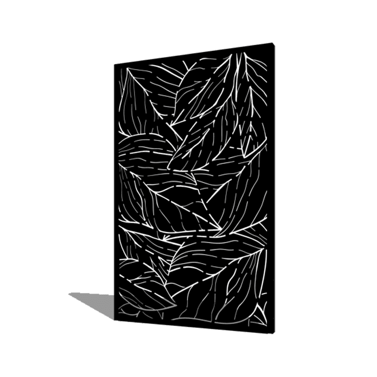 Jauhemaalipinnoitettu teräksinen paneeli lehdet 120 x 6 x 190 cm