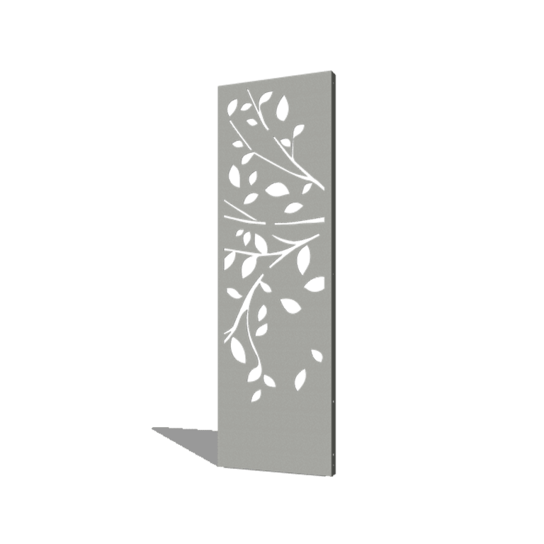 Jauhemaalipinnoitettu teräksinen paneeli puu osa 2 60 x 6 x 190 cm
