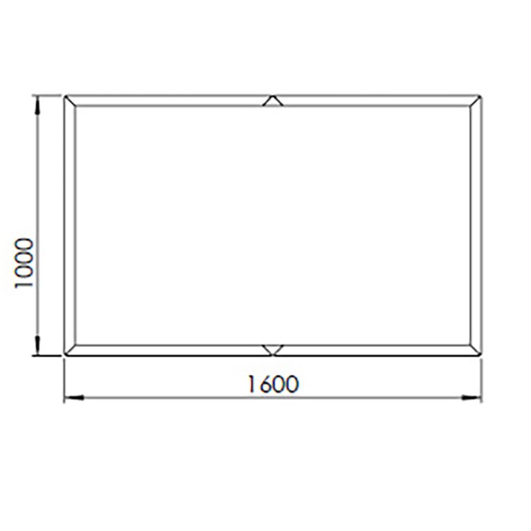 Jauhemaalipinnoitettu teräksinen istutuslaatikko Texas xxl 160 x 100 cm