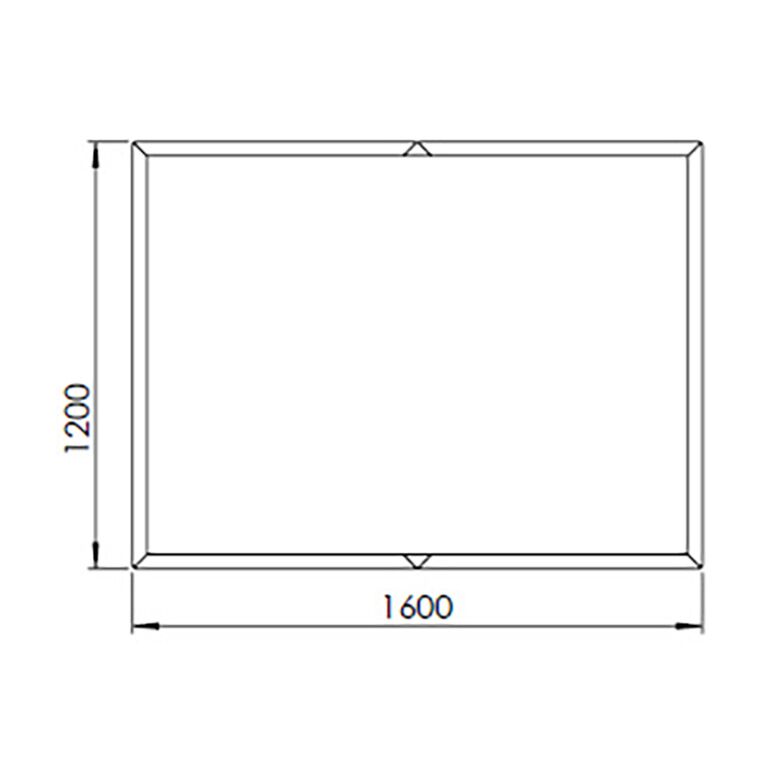 Jauhemaalipinnoitettu teräksinen istutuslaatikko Texas xxl 160 x 120 cm