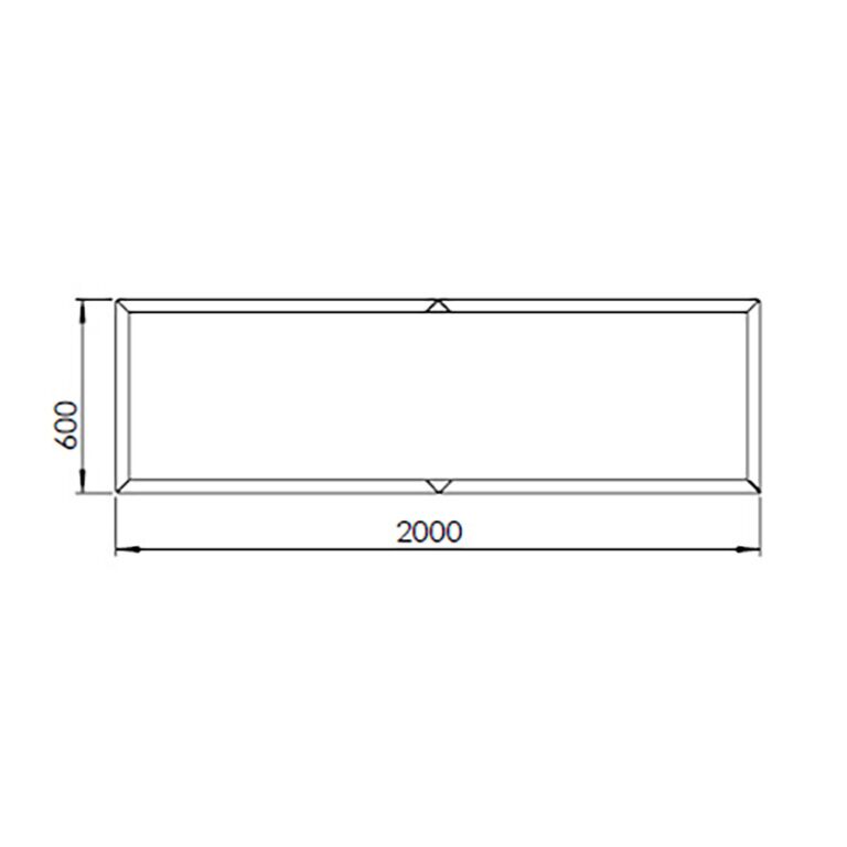 Jauhemaalipinnoitettu teräksinen istutuslaatikko Texas xxl 200 x 60 cm