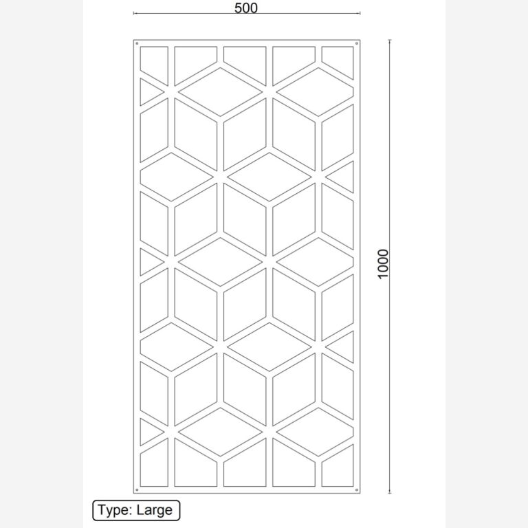 Metalliset seinäkoristeet Geometriset muodot 2.0