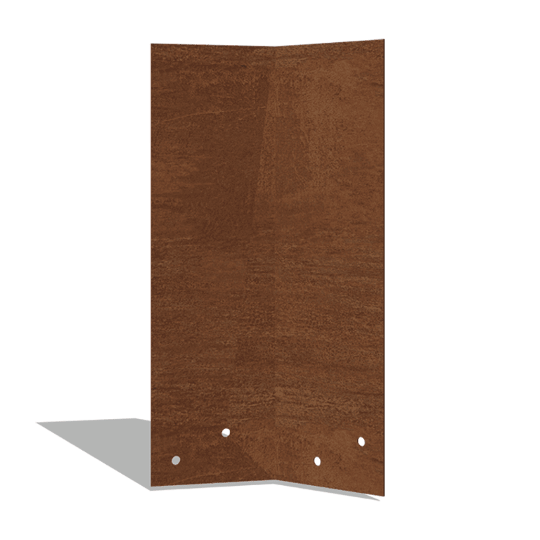 Liitoslevy corten-teräs 45º korkea 34 - 37,5 cm