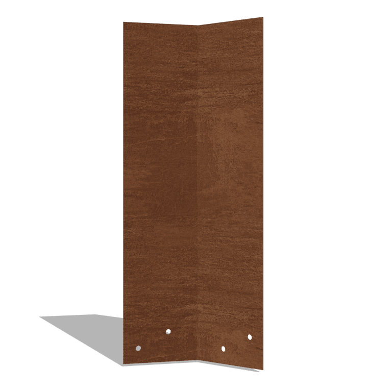 Liitoslevy corten-teräs 45º korkea XL 45 cm