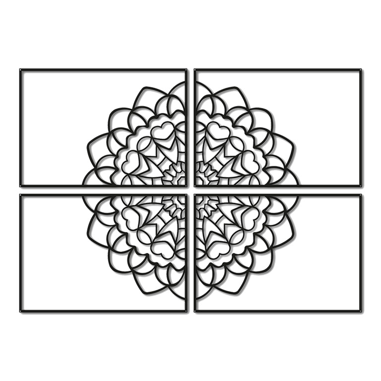 Metallinen seinäkoriste Mandala *OP=OP