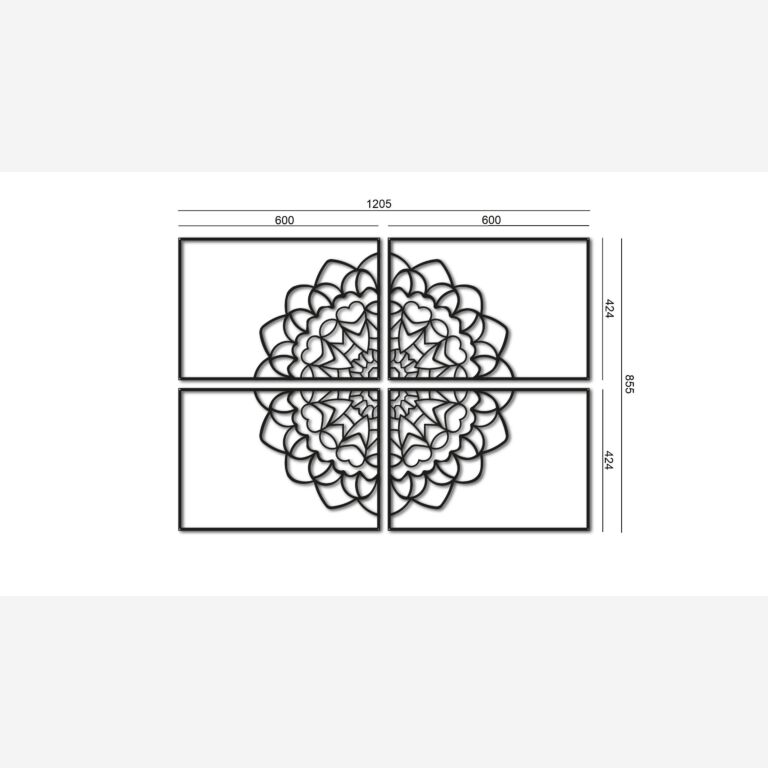 Metallinen seinäkoriste Mandala *OP=OP