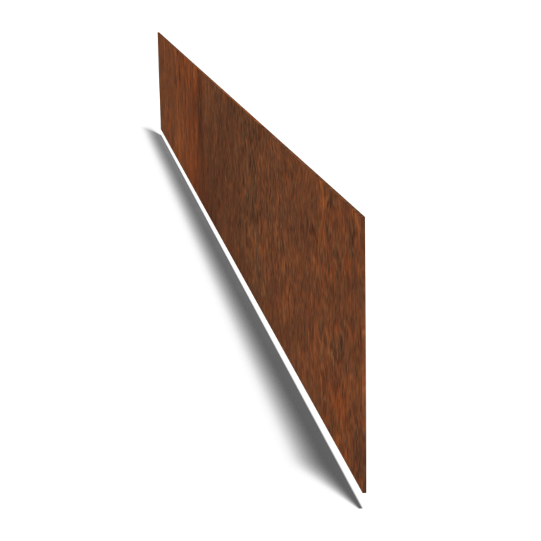 Corten-teräksinen puutarha reunus suora 15 cm (pituus 240 cm)