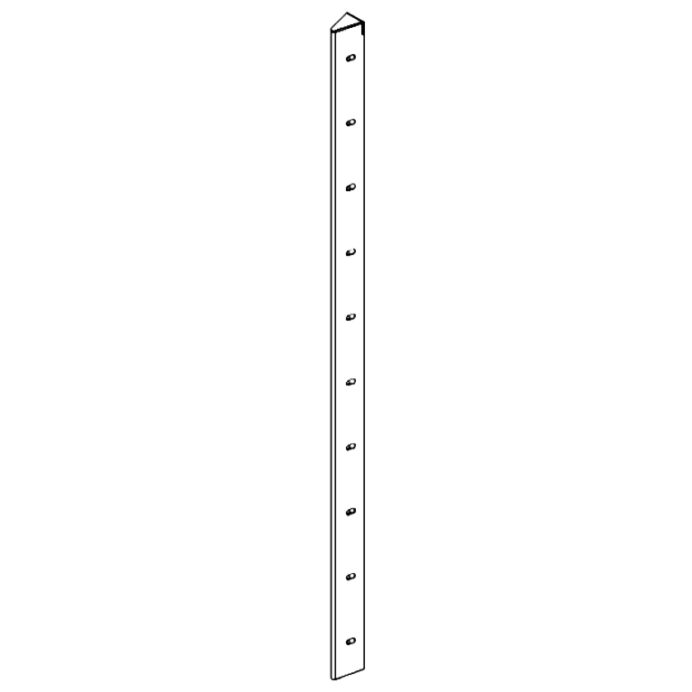 Kulmakappale Jauhemaalattu teräs 30° 100 cm
