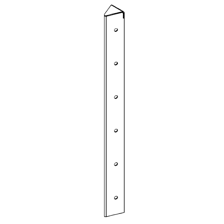Kulmakappale Jauhemaalattu teräs 45° 60 cm