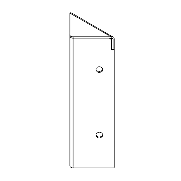 Kulmakappale corten-teräs 90° 20 cm