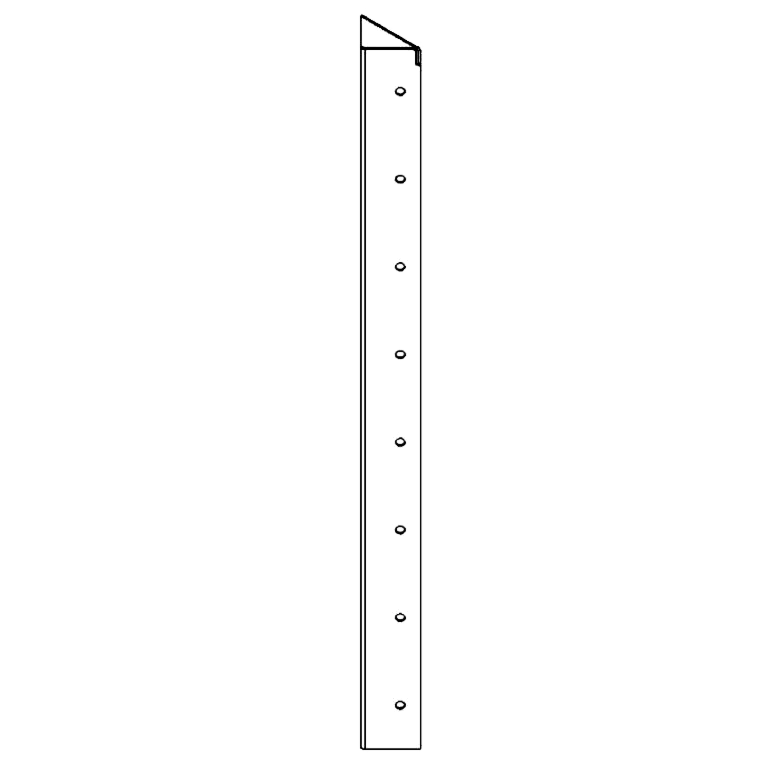 Kulmakappale corten-teräs 90° 80 cm