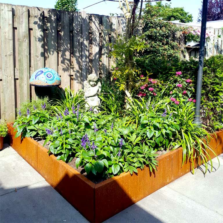 Cortenteräksinen Kukkalaatikko Miami xxl 180 x 180 cm