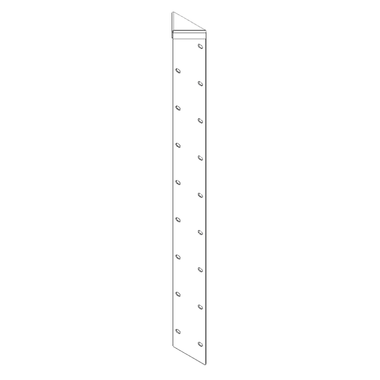 Kulmakappale Jauhemaalattu teräs 180° 100 cm