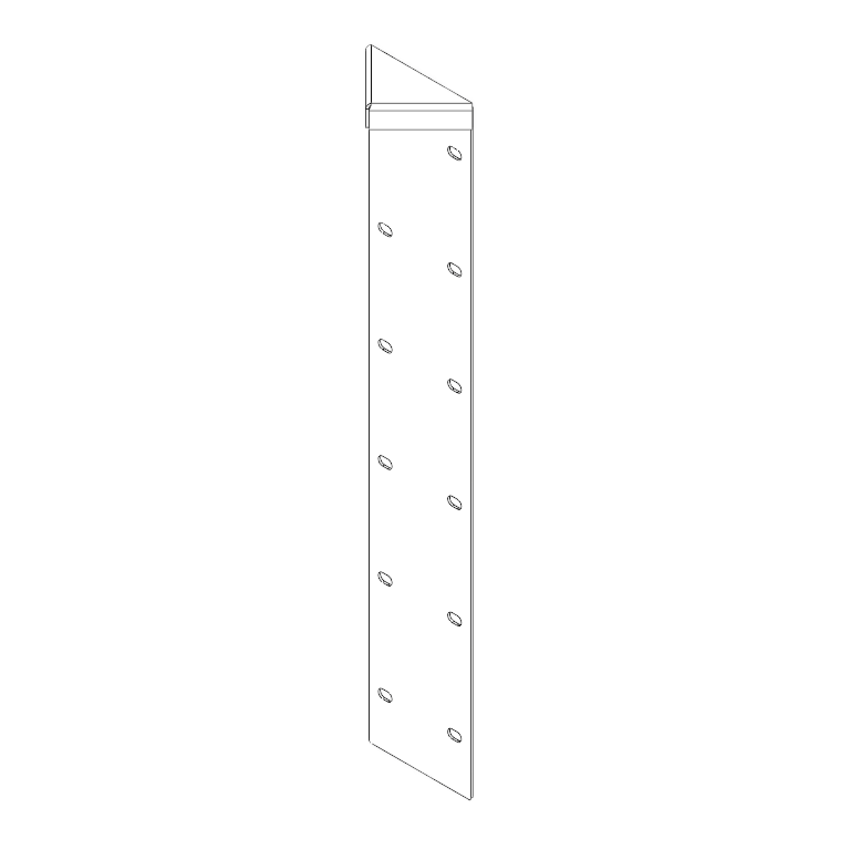 Kulmakappale Jauhemaalattu teräs 180° 60 cm