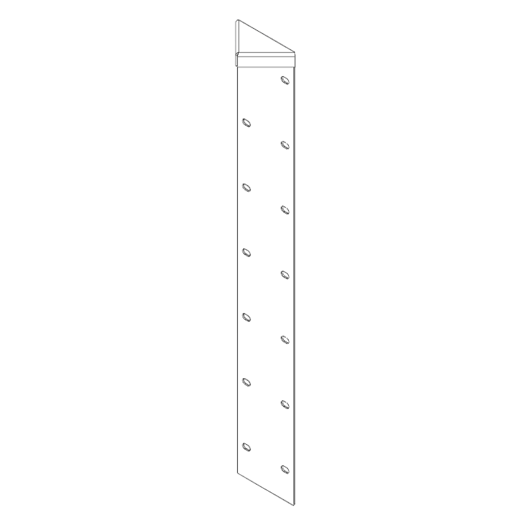 Kulmakappale Jauhemaalattu teräs 180° 70 cm