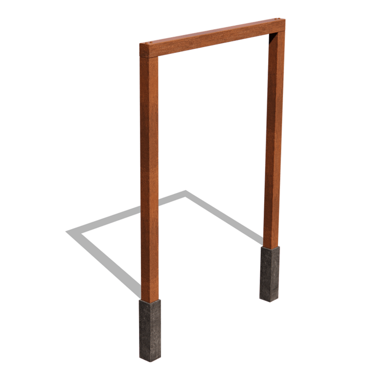 Corten-teräsinen pergola suora 200 cm