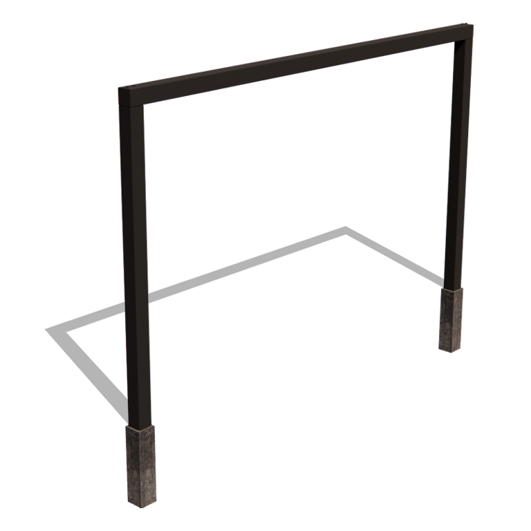Jauhemaalipinnoitettu teräsinen pergola suora 400 cm