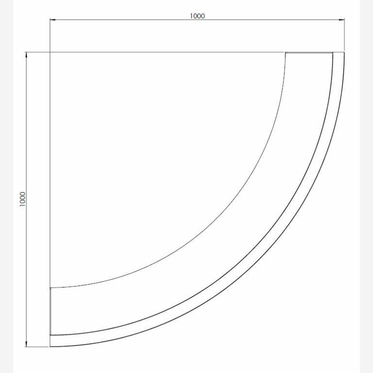 Jauhemaalipinnoitettu teräksinen tukimuuri ulkokaarre 100 x 100 cm (korkeus 30 cm)