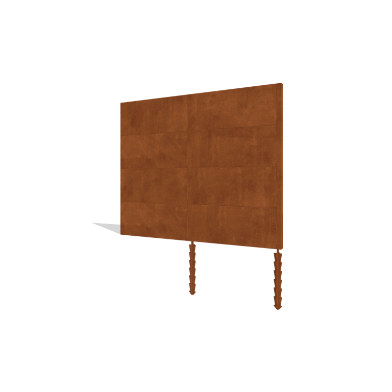 Cortenteräksinen puutarha-aita H4 setti 252 cm