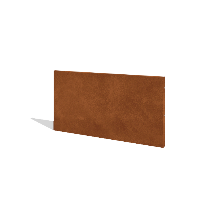 Cortenteräksinen puutarha-aita H paneelille 120 x 63,3 cm