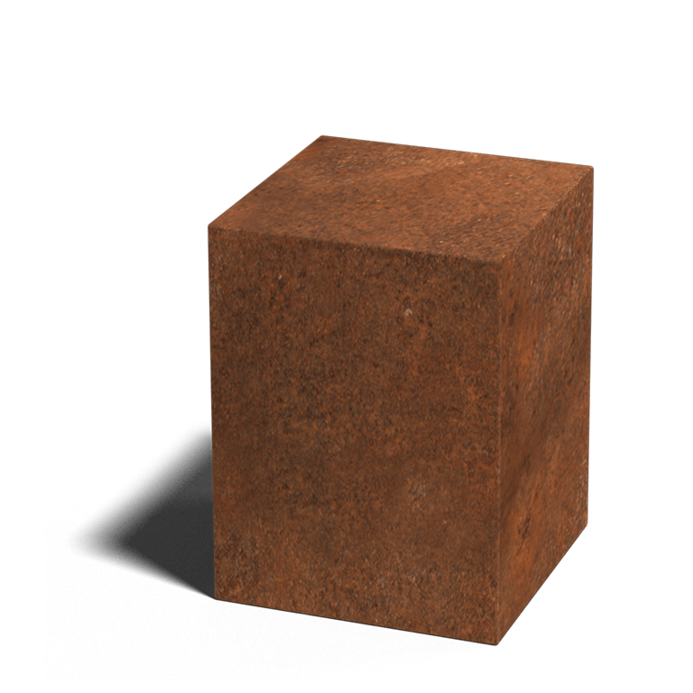 Corten-teräksinen jalusta Ohio 30 x 30 x 40 cm
