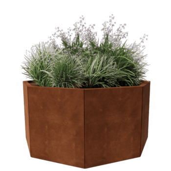 Cortenteräksinen Kukkalaatikko Chicago 50