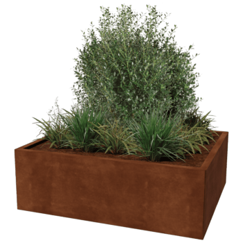 Cortenteräksinen Kukkalaatikko Texas 100 x 120 cm