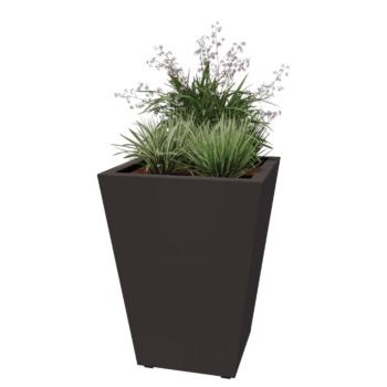 Teräksinen istutuslaatikko - Kartionmuotoiset - 60 x 60 x 81,5 cm - Hitsattu - Muu RAL-väri - Pohjalevyllä