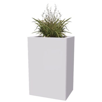 Teräksinen istutuslaatikko - Suorakaiteen muotoiset - 40 x 30 x 80 cm - Muu RAL-väri - Pohjalevyllä