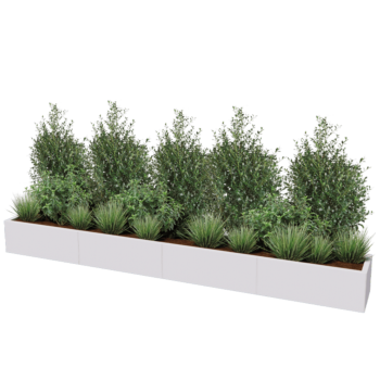 Teräksinen istutuslaatikko XXL - Suorakaiteen muotoiset - 320 x 40 x 40 cm - Muu RAL-väri - Ilman pohjalevyä