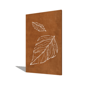 Corten-teräksinen paneeli putoavat lehdet 120 x 6 x 190 cm