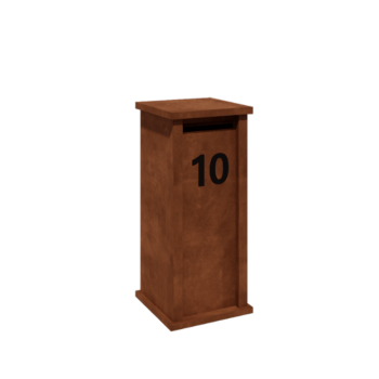 Corten-teräksinen postilaatikko Arizona tyyppi S