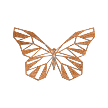 Corten-terästä seinäkoristeet Perhonen 2.0