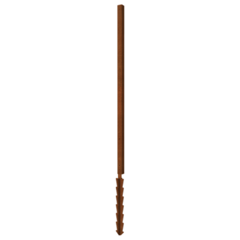Corten-teräksinen pylväs maatappi kulma 190 x 6 x 6 cm