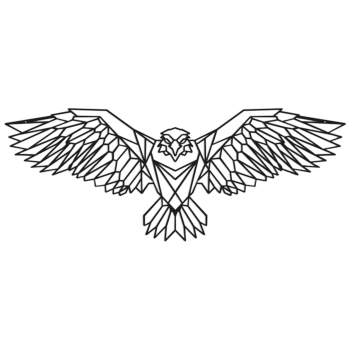 Metallinen seinäkoriste - Kotka Large - 38,9 x 99,6 cm Metallinen seinäkoriste - Kotka Large - 38,9 x 99,6 cm