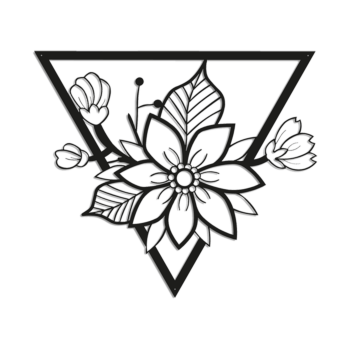 Metallinen seinäkoriste - Kukka 1.0 Large - 79,9 x 91,1 cm Metallinen seinäkoriste - Kukka 1.0 Large - 79,9 x 91,1 cm