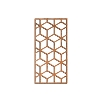Corten-terästä seinäkoristeet Geometriset muodot 2.0