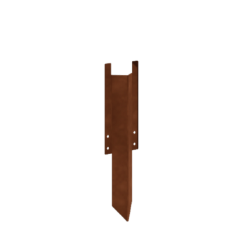 Maatappi keskikokoinen corten-teräs 22 - 25 cm