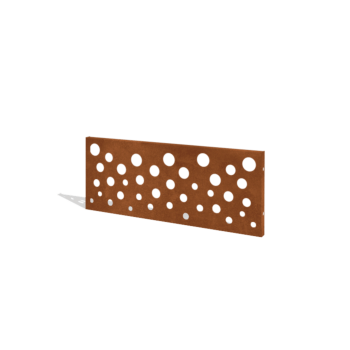 Cortenteräksinen puutarha-aita H paneelille B 120 x 47,5 cm