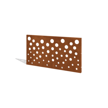 Cortenteräksinen puutarha-aita H paneelille B 120 x 63,3 cm