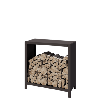 Teräksinen polttopuuteline - Indiana - 100 x 40 x 100 cm - RAL7016 matta (antrasiitinharmaa)