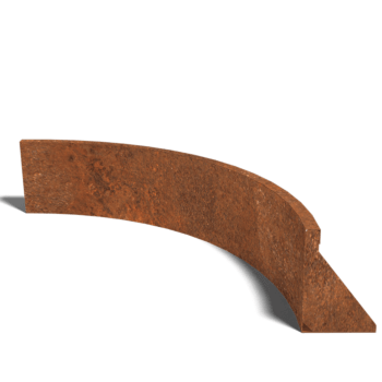 Corten-teräksinen tukimuuri sisäkaarre 100 x 100 cm (korkeus 30 cm)